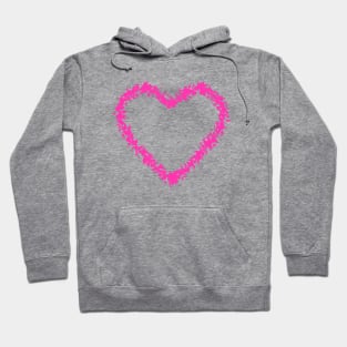 HOT Pink Heart Happy Valentines Day Hoodie